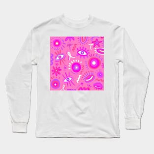 Pink doodles Long Sleeve T-Shirt